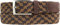 BELTINGER Hochwertiger Stretch-Gürtel mit echtem Leder 3,5cm | Elastischer, geflochtener Golf-Gürtel 35mm | Dehnbarer, mehrfarbiger Flecht-Gürtel | Segel-Gürtel | Braun 95cm
