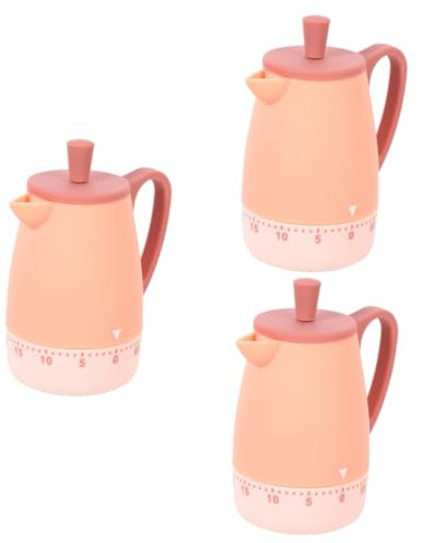 Ciieeo 3st Timer-Erinnerung Küchenuhr Küchenwecker Backzeiterinnerung Eieruhr Zum Kochen Von Eiern 60 Minuten Küchentimer Neuheit Küchentimer Kochuhr Karikatur Plastik Kind Bratpfanne