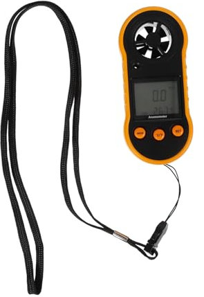 Yardwe 1 Pc Anémomètre Numérique Anémomètre Portatif Girouette Numérique Anémomètre à Hélice Jauge à Air Débitmètre D'air Vent Voile Mesureur Du Flux D'air Plastique Portable