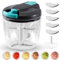 ORHOMELIFE Onion Cutter, Manual Vegetable Cutter, 900 ml, Onion Chopper, Multi Chopper, Onion Cutter, Food Chopper, Kitchen Accessories for Vegetables, Fruits, Nuts, 1 Whisk, 5 Replacement Blades
