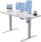 Devoko Höhenverstellbarer Schreibtisch mit USB-Buchse Schreibtisch Höhenverstellbar Elektrisch Steh-Sitz Verstellbarer Computertisch Stehpult Bürotisch Adjustable Desk,120x60cm,Grau