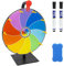 LgowithU Glücksrad,30cm Glücksrad zum Selbstgestalten, Gewinnspielrad zum Drehen mit Radiergummi und Markierstift, Gluecksrad Gluecksrad für Lotteriespiele, Wortspiele, Karneval Party