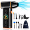 CCV Soffiatore Aria Compressa-130000RPM Spolverino ad aria compressa la pulizia di tastiera e PC 3 ingranaggi regolabile Cordless Jet Dry Blower soffiatore d'aria per auto e casa (CCV-F31-IT)