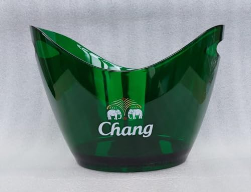 Chang Large Plastic Ice Bucket, Beer Bar Accessories, Green