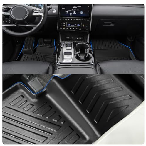 SHAOHAO Autofußmatten Set kompatibel mit Hyundai Tucson NX4 2022 2023 2024 Benzinfahrzeuge Extra hoher Rand Fußmatten Zubehör Innenmatten Wasserdicht rutschfest Tucson NX4