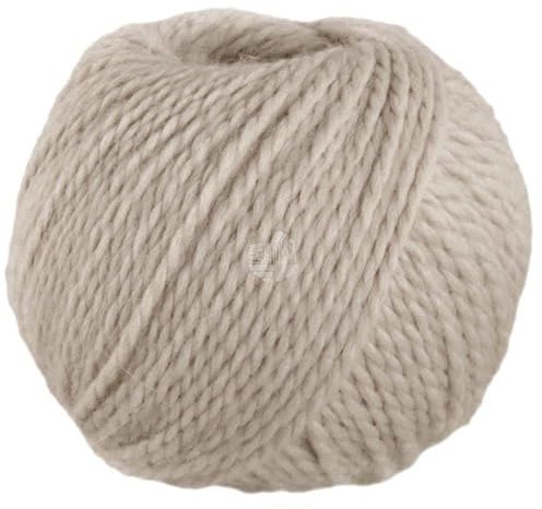 LANA GROSSA Natural Lama Chunky | Voluminöses Garn aus feinen Baby-Lama Fasern | Handstrickgarn aus 100% Lama (Baby) | 50g Wolle zum Stricken & Häkeln | 70m Garn FB12