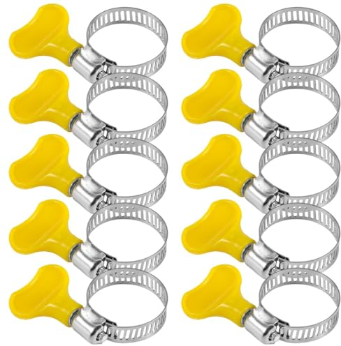 PYEUIFT Collier de serrage tuyau arrosage en acier inoxydable, collier inox metal 32-44mm, serre flex serrage métallique pour Piscine, Jardin, Plomberie