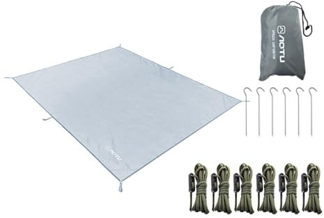 harayaa Camping Tarp Zelt Footprint Shelter Zelt Tarp für Wandern Garten Backpacking Strand, 220cmx180cm