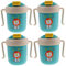 ibasenice 4 Pièces Tasse De Lait Pour Bébé Gobelet Bébé Avec Paille Tasses Anti-éclaboussures Pour Enfants Gobelet En Paille Pour Entraîneur De Bébé Gourde Hydro Green Acier Inoxydable