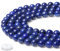 QINJIEJIE Lapislazuli Perlen 8mm mit Loch Edelstein Perlen Zum Basteln Runde Kristall Beads 50 Stück Blaue Glasperlen Perlen für Armbänder Erwachsene DIY Halskette Schmuckherstellung