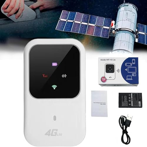 SHYKNYU WiFi portable, point d'accès WiFi mobile, WiFi portable de voyage avec écran LED, appareil WiFi de poche haute vitesse, Internet satellite illimité pour appareils mobiles haut débit partout