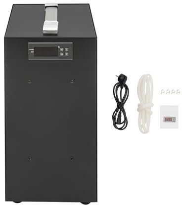 NaMaSyo Aquarium Wasserkühler 40L Aquarium Chiller Kühlsystem 150W Industrieller Refrigeration Lüfter Wasserkühler Kühlgerät mit LCD Display für Quallen-Wasserpflanzen Korallenkristall