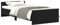 vidaXL Bettgestell ohne Matratze Schwarz Eichen-Optik 90x190 cm, Schlafzimmermöbel, Schlafzimmerbett, Einzelbett, Bett, Bettrahmen, Lattenrost