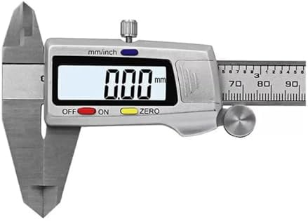 Pied à coulisse numérique, Hardened Stainless Steel 0-150mm Digital Caliper Vernier Calipers Micrometer Electronic Vernier Caliper Measuring Tool, Balance précise(A and B)