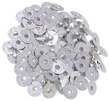 MagiDeal 200 Stück Metall Dochthalter Kerzendocht Halter Für Die Kerzenherstellung - Silber, 12,5x3mm