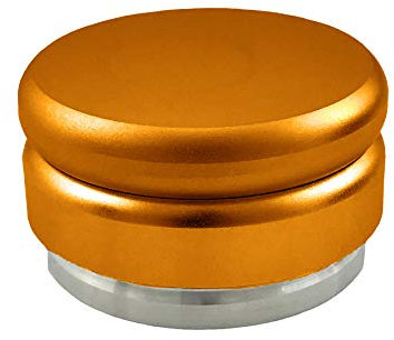 scarlet espresso | Tamper »Flat« für Barista; zur perfekten Extraktion mit Siebträgermaschinen; für Siebe mit 58 mm Durchmesser; solide Ausführung mit 490 g Gewicht (Gold)