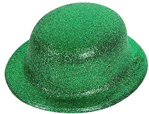 Alsino Glitzer Disco Melonen Hut Partyhut Glitzerhut Melone, Variante wählen:MEL-05 Glitzer grün