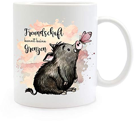 ilka parey wandtattoo-welt Tasse Becher Motiv Fuchs Blümchen Spruch All you need yoga Kaffeebecher Geschenk Spruchbecher ts911