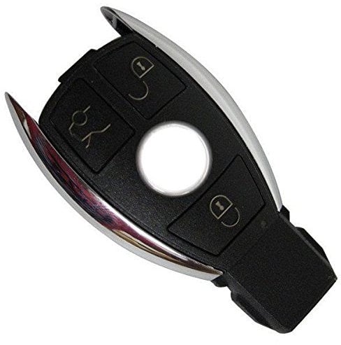 JURMANN Mercedes Chrom Schlüssel Gehäuse Fernbedienung Infrarot 3 Tasten KS18L W169 W245 W203 W204 CL203 C204 C209 A209 W210 W211 W212 W220 W164 X164 W251 V251 W639 906
