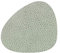 Lind DNA Glasuntersetzer Curve aus Leder Hippo in der Farbe Olivengrün, Größe: 11x13 cm, 983503