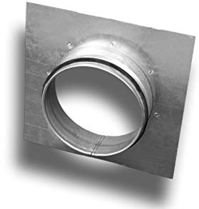 K-TECH-PRO Wickelfalz Wandplatte mit Flansch u. Lippendichtung System Ø 125