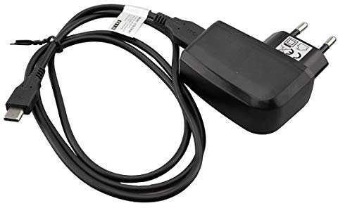 caseroxx Handy Ladekabel Ladegerät/Ladeadapter + Kabel für Bokman 4 Bluetooth Kopfhörer, hochwertiges Set bestehend aus 220V-Adapter und Datenkabel (Flexibles, stabiles Kabel in schwarz)