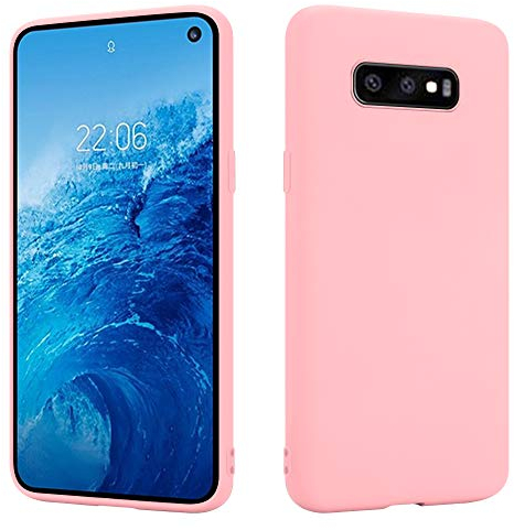 HSP Coque Rose Compatible avec Samsung Galaxy S10e | Étui en Silicone TPU de qualité supérieure | pour Le Chargement à Induction | Résistant aux Rayures et aux Chocs | Surface Mate | Mince