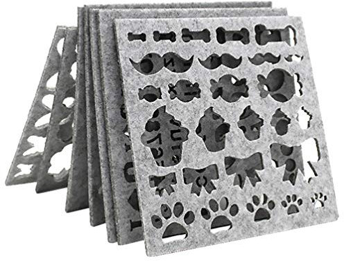 ULTNICE 7-teiliges Wollfilz-Formen für Bastelarbeiten, Nadelfilz, Bastelwerkzeug, Vorlage, Schablone, Applikation, Basteln für Anfänger, Bastelmaterial