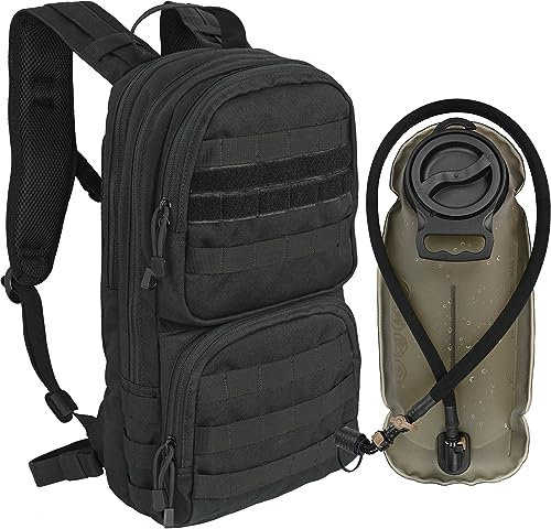 MARCHWAY Trinkrucksack, Unisex-Erwachsene, schwarz, 11x9x7