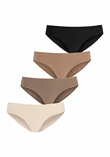 Lascana Damen Jazz-Pants Slips Jazzpants im 4er-Pack. Mit flachen Einfassungen an Taillen- und Beinabschlüssen. Aus weicher Baumwoll-Elasthan-Qualität.
