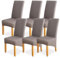 Stuhlhussen 4er Set Stuhlüberzug Elastizität Spandex Universal-Hussen für Stühle Moderne und Elegante Optik Stuhl Schutz Abdeckungen Mit Gummiband für Esszimmer, Bankette, Partys und Dekoration