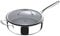 MasterPro - Saute Pan with Glass Lid, 28cm - Argent 3 Induction Stainless Steel Pan, Professional Quality, Tri-Ply Multilayer for Improved Heat Retention & Distribution - Ovenproof