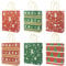 24 Stück Geschenktüten Weihnachten - 6 Stile Weihnachtstüten kraftpapier tüten mit Griffen zum Verpacken von Geschenken, Partyzubehör
