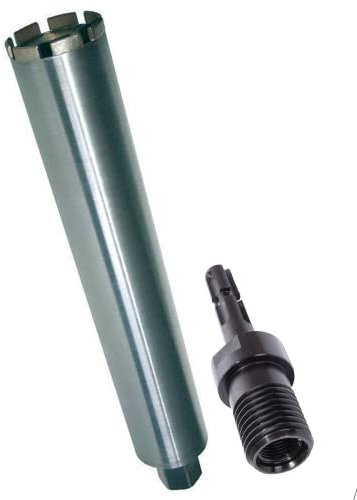 ADT DIAMANTWERKZEUGE | Laser Diamantbohrkrone Line Line für Stahlbeton, Beton, Ziegel & Mauerwerk, Natur- & Kunststein, Kernbohrer mit 10 mm Dach-Segment & 420mm Nutzlänge | Ø 162mm + SDS Max Adapter