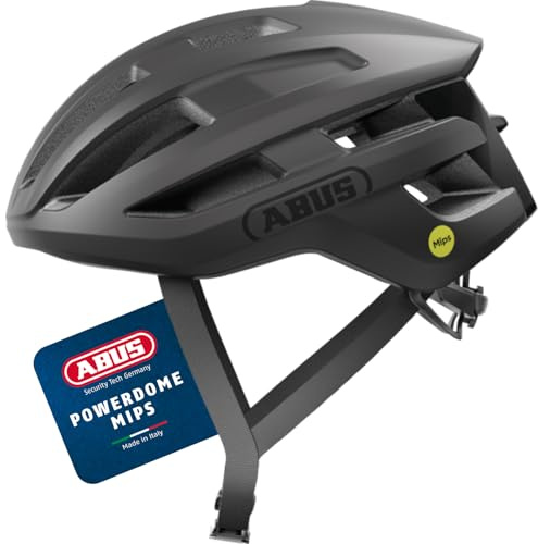 ABUS PowerDome MIPS road bike helmet - lightweight bike helmet with clever ventilation system and impact protection - Made in Italy - for men and women