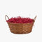 Package of 5 Bamboo Wicker Hampers With Handles Gift Hampers Retail Display Tray Bread Basket (Honey)