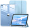 Vobafe Case for iPad A16 11th Generation 11 inch 2025/iPad 10th Generation 10.9 inch 2022, PC Clear Back Cover, Trifold Stand for iPad 11th/10th Gen with Pencil Holder, Auto Wake/Sleep, LightBlue