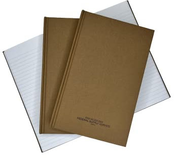 Military Army Coyote Log Book Notebook (5.25x8) 192 Pages Training Field Business Operations