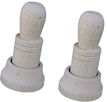 HOMSFOU 2 Sets Biodegradable Flowerpot Wood Maker Pot Khaki Plants of Press Newspaper Design Home Making Wooden- Supplies Nursery Garden Seedling Du Pots Flower Gardening Carrot Potager