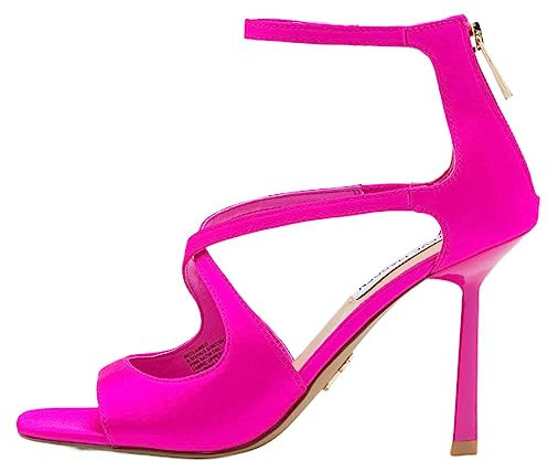 Steve Madden Sandali con Tacco Reclaimed Fucsia - 39, Fucsia