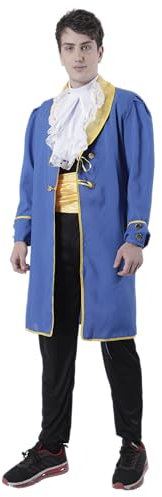 Disfraz de Bestia, Príncipe, Noble, Medieval y Rey para Adulto Hombre y Mujer - Carnaval (M)