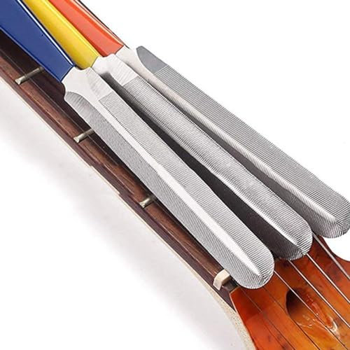 Set di 3 lime per capotasto per chitarra, in acciaio , per chitarra e basso
