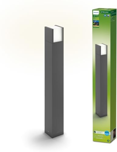 Philips Outdoor Ultra-Efficient Arbour Wegeleuchte 3,8W, 2700 Kelvin, IP44 wetterfest, anthrazit