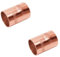 2 manicotti da 12 mm H-H in rame per saldare impianti idraulici, riscaldamento, impianti a gas e energia solare (Unione o giunzione da 12 mm, per tubo di rame)