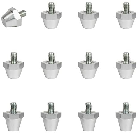55 Sport Elite Alloy Replacement Studs For Nike Football Boots (S 11/13mm, L 13/15mm) - Extra Long (15/18mm) - Silver