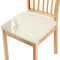 Universal Stuhlbezug Sitzfläche Stretch Sitzbezüge für Esszimmerstühle Abwaschbar Schonbezug Stuhl Hussen für Stühle, Beige