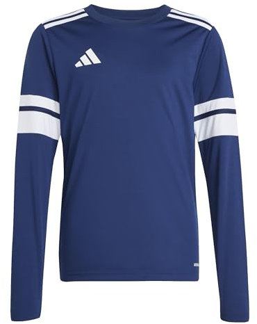 adidas Unisex Kids SQUADRA25 Jersey Long Sleeve Kids, Team Navy Blue 2/White, 9-10 Years