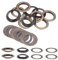 QUARKZMAN 10 Stück Ösen 40mm Kupfer Ösen Metallösen Rostfrei Einschlagösen Grommet Befestigungsösen für Planen Banner Leder Stoff Schuhe Handtaschen Vorhänge Bastel, Bronze