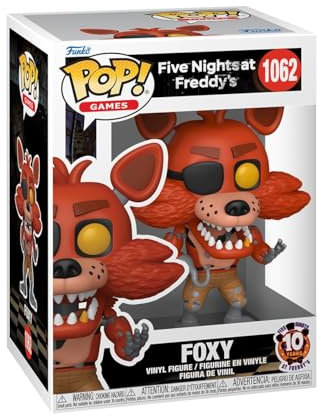 Funko Pop! Games: Five Night's at Freddy's - Foxy - Five Nights at Freddy's - Vinyl-Sammelfigur - Geschenkidee - Offizielle Handelswaren - Spielzeug Für Kinder und Erwachsene - Anime Fans