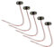 Conector de Batería de 9 Voltios (Paquete de 5) – Clips para Baterías de 9V PP3 con Cables de 15cm Adaptador de Entrada Lateral